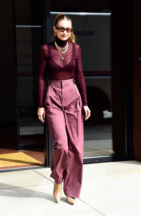 Gigi hadid hosted a genetically blessed family thanksgiving. Gigi Hadid Wore a $69 Cashmere Bra With $487 Boots | Glamour