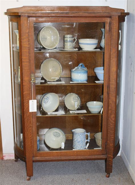 Bargain John S Antiques Antique Mission Oak China Cabinet Original