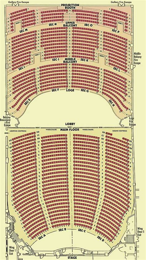 Embassy Theatre Seating Chart The Embassy Theatre