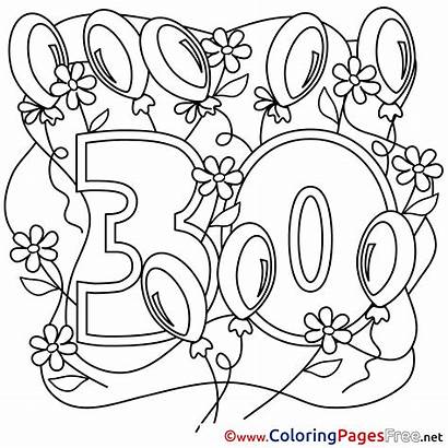 Birthday Happy Colouring Coloring Pages Sheets Title