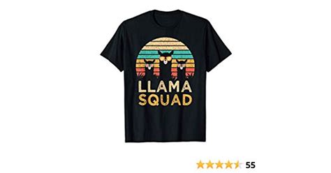 Funny Llama Squad Sunglasses Cool Llamas Vintage T T Shirt In 2022