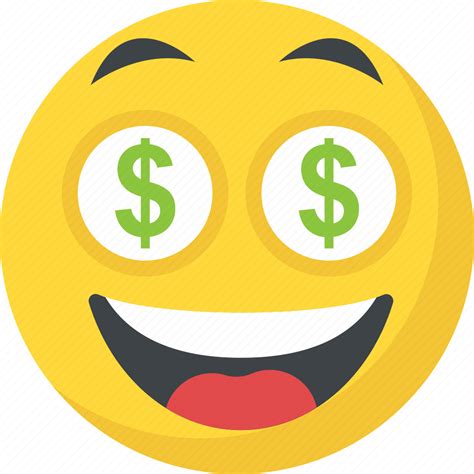 Dollar Eyes Emoji Greedy Happy Face Money Face Rich Icon Download
