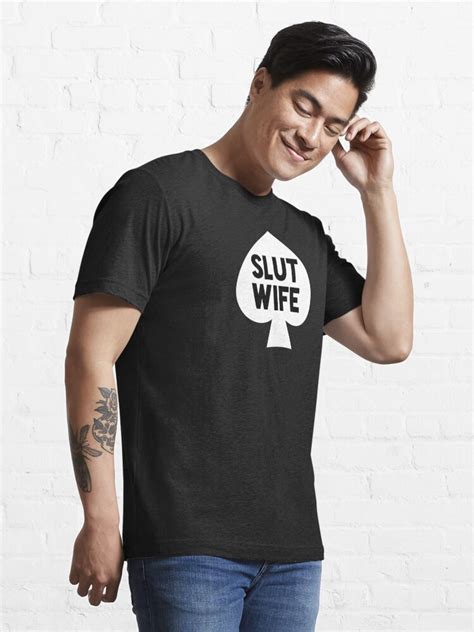 slut wife qos queen of spades t shirt for sale by qcult redbubble slutwife t shirts slut