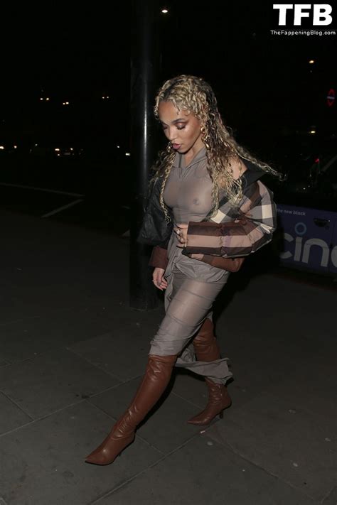 FKA Twigs Flashes Her Nude Tits In London 5 Photos TheFappening