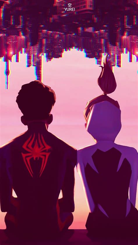 Miles Morales And Gwen Stacy Wallpaper Marvel Spiderman Art