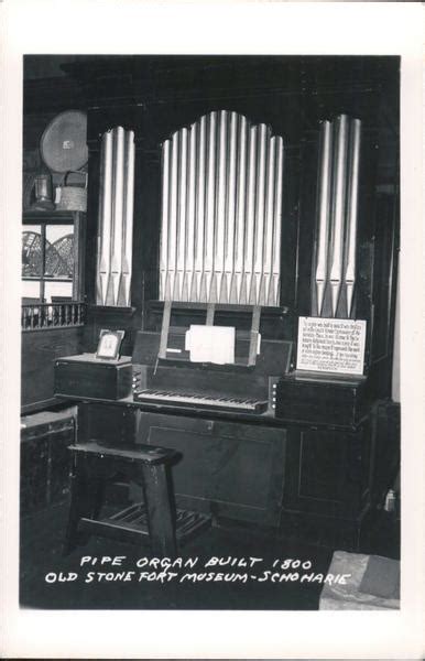 Pipe Organ Built 1800 Old Stone Fort Museum Schoharie Ny Postcard