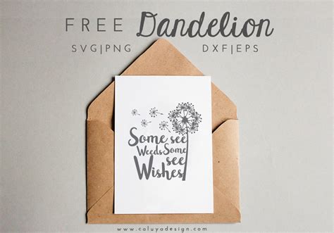 Any other artwork or logos are property and trademarks of their respective owners. Free Dandelion SVG & PNG Download by Caluya Design