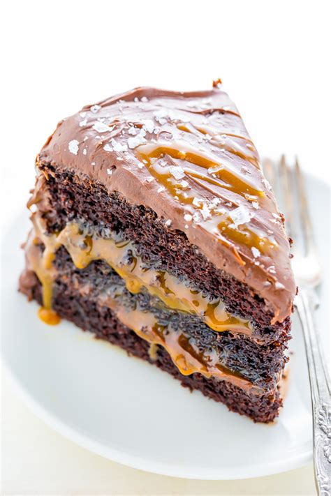 It creates sweet and rich dessert perfection. Salted Caramel Chocolate Cake - Baker by Nature