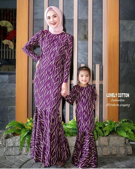 Soft Cotton Baju Kurung Kain Kembang Payung Utk Dewasa Saja Women S Fashion Muslimah