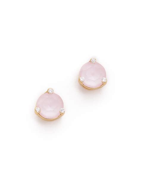 Kate Spade Rise Shine Small Stud Earrings In Pink Lyst