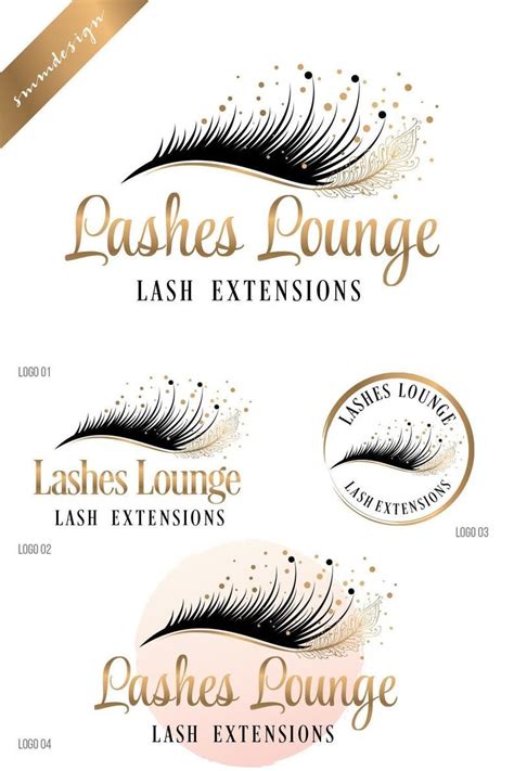 Eyelash Logo Logo Design Lashes Logo Beauty Logofeather Etsy In 2022