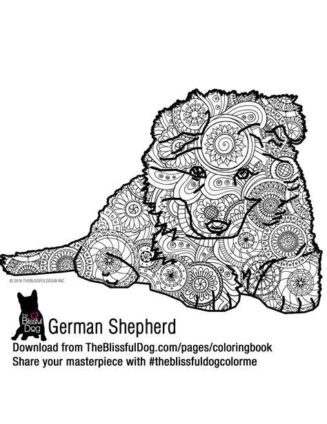 Put this dog in front of your very own eyes, just click print. Coloring Book | German shepherd colors, Dog coloring page ...