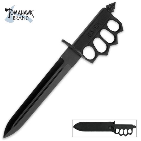 Tomahawk Wwi Black Trench Knife Free Shipping