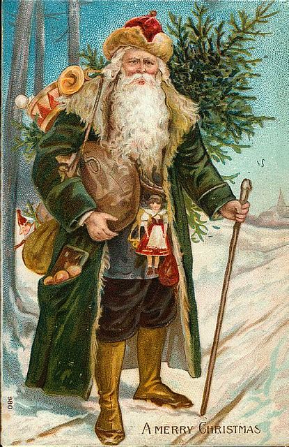 Vintage Christmassanta Claus Postcard Free To Use In Your Flickr