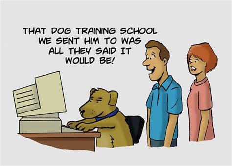 Humorous National Dog Day Card With Cartoon About Dog Training Card Ad