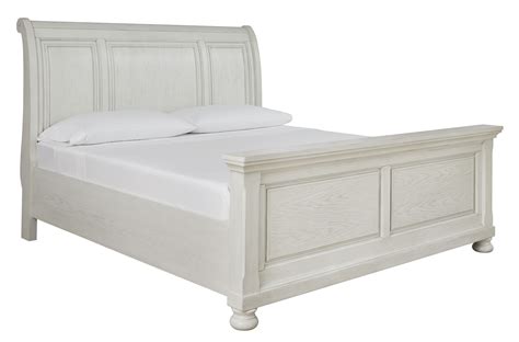 Robbinsdale Queen Sleigh Bed In Antique White Fedexups