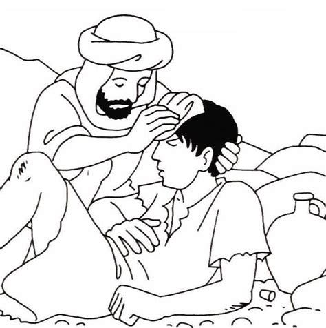 The Good Samaritan Coloring Page Page For Kids And Coloring Home