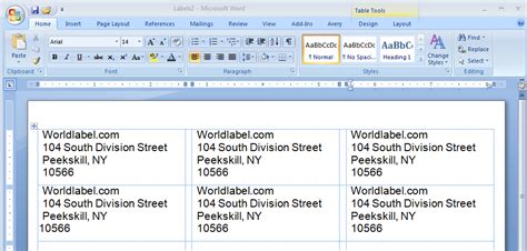 However, the addresses dont align properly when printed out! Download WL-875 (Avery® 5160, 8160 size) Word Template