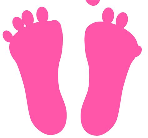 Pink Footprints Clip Art At Vector Clip Art Online Royalty
