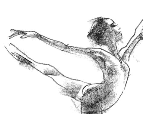 Ballet Dancer Minimalist Contemporary Printable Black And Etsy