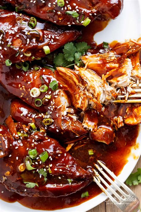 Slow Cooker Asian Glazed Chicken Cafe Delites