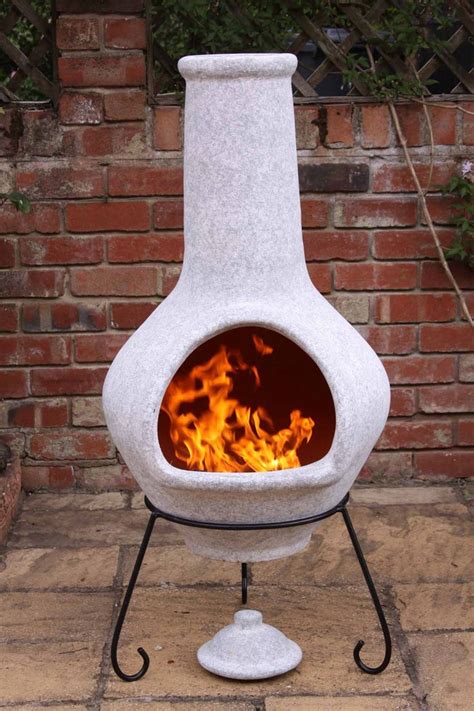 Clay chimineas are styled after the early mexican designs used for baking. Tibor Chiminea | Chiminea, Clay chiminea, Chimnea outdoor