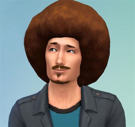 Mod The Sims Big Afro For Men By Esmeralda Sims 4 Hairs Big Afro