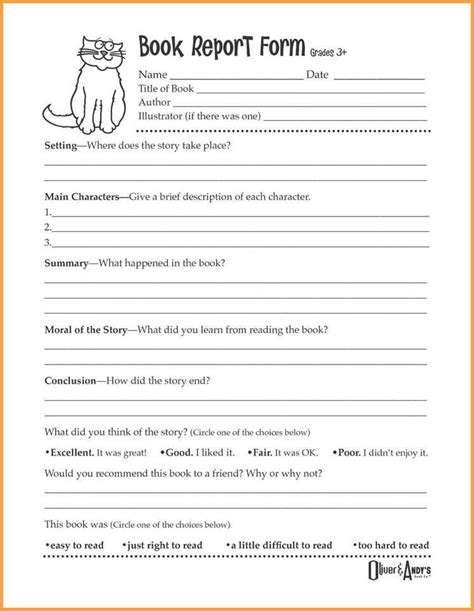 Looking for a book report format for 6th grade? 6+ book report format 6th grade | types of letter | Book ...