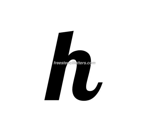 Print Small H Letter Stencil Free Stencil Letters