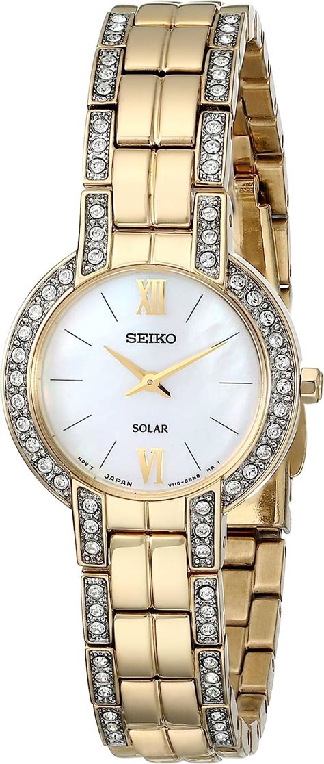Seiko Womens Sup200 Dress Solar Modern Crystals Japanese Quartz Watch