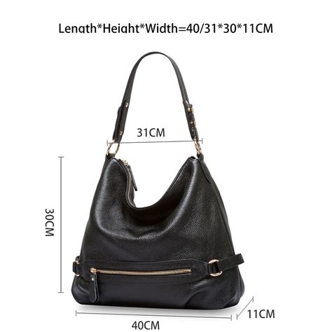 Premium Genuine Leather Hobo Bag Vibe Handbags