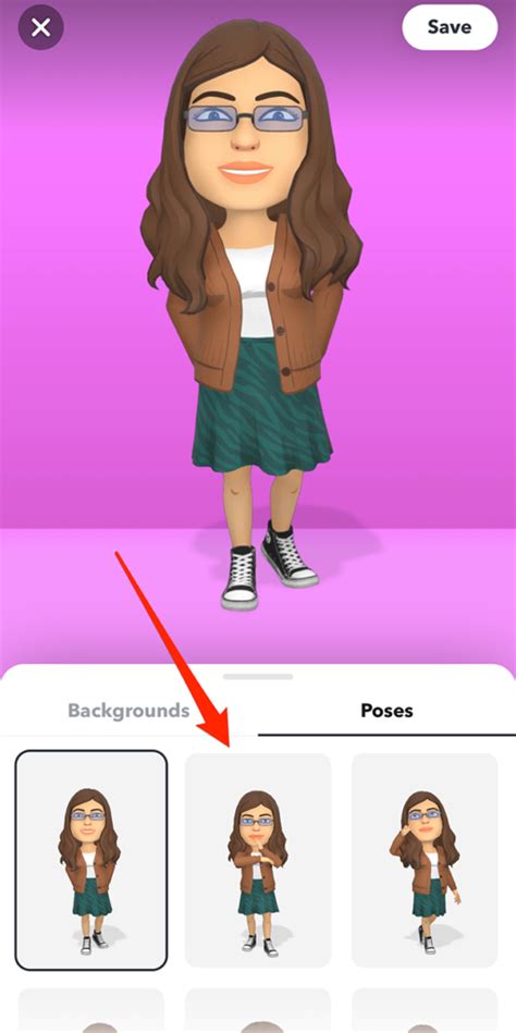 Snapchat How To Change Your Bitmojis Pose