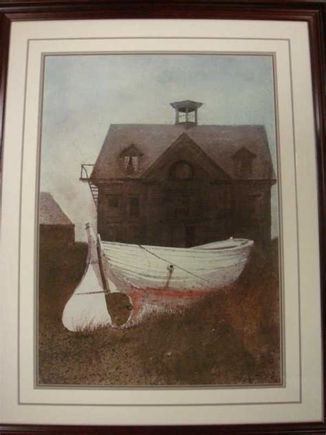 122 Andrew Wyeth Framed Abandoned Boat Print
