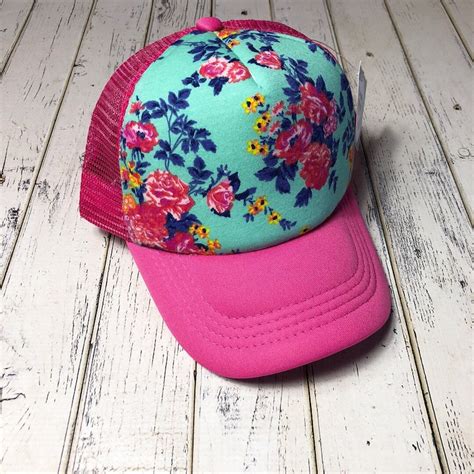 Cute Floral Fashion Trucker Hat Floral Hat Womens Hat Etsy