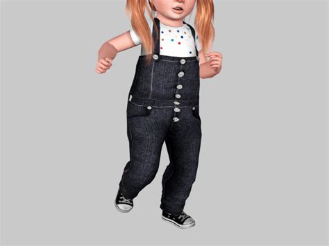Crossback Overalls Toddler Sims 4 Toddler Clothes Sims 4 Toddler