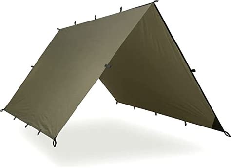 Aqua Quest Safari Tarp 100 Waterproof Lightweight Silnylon Bushcraft Camping Shelter 10 X 7
