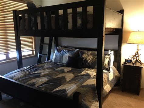 Custom Twin Over Queen Bunk Bed Made By For The Breckenridge Area Loft