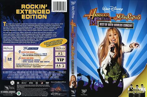 Hannah Montana Miley Cyrus Best Of Both Worlds Concert Dvd Amazon It