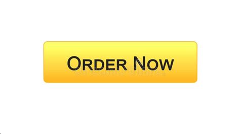 Order Now Web Interface Button Orange Color Online Shopping
