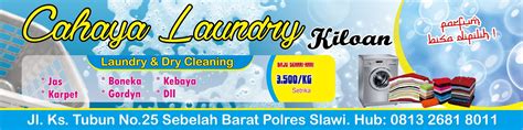 Banner Laundry Spanduk Laundry Nova Grafis Sch IMAGESEE