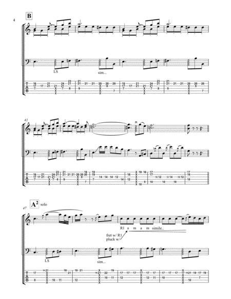Cant Help Falling In Love Solo Bass Arrangement Free Music Sheet
