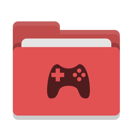 Folder Red Games Files And Folders Icons