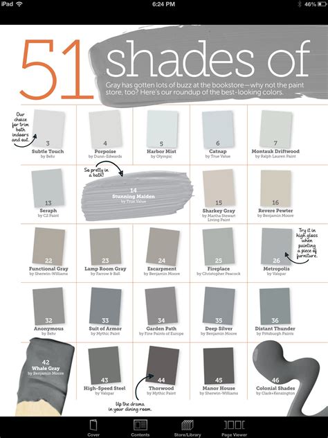 Shades Of Grey Color Chart With Names