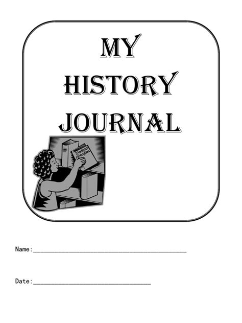 My History Journal Name Pdf