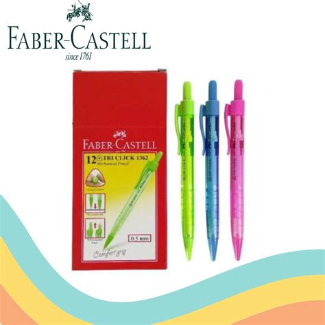 Jual Pensil Mekanik Faber Castel Tri Click 1362 1 Pcs Shopee Indonesia