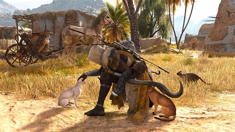 Cats Are Very Friendly In Assassins Creed Origins Gamespew