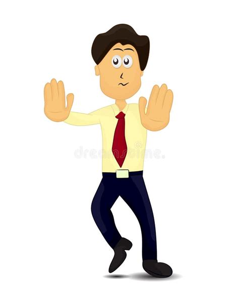 Cartoon Worker Get Tired Stock Vector Illustration Of Unhappy 237388408