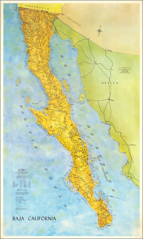 Baja California Barry Lawrence Ruderman Antique Maps Inc