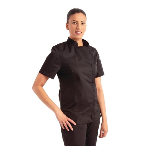 Chef Works Womens Springfield Zip Chefs Jacket Black Pbb051 Buy