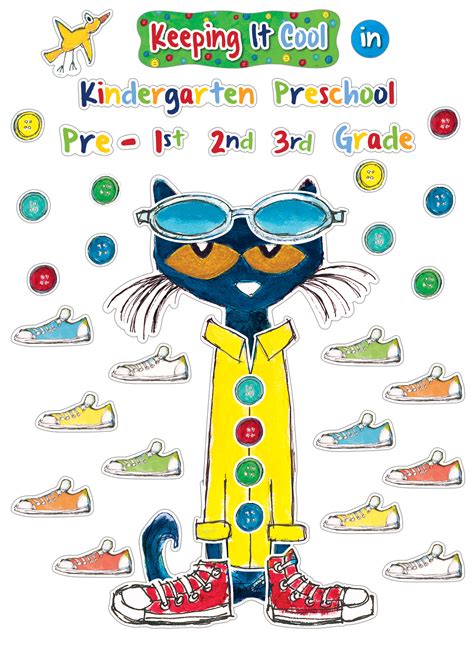Pete the Cat Keeping it Cool In....Bulletin Board - TCR63922 | Teacher